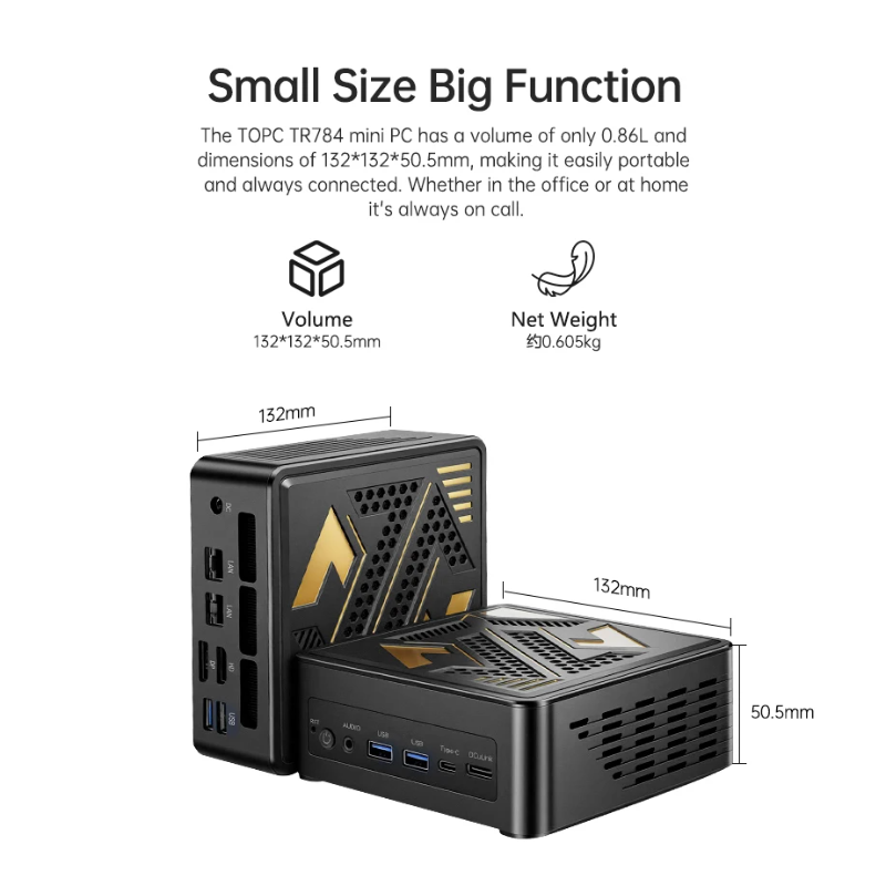TOPC OCuLink Mini PC Ryzen 7 7 - огляд і ціна Amd Ryzen 7 7840Hs Mini Pc